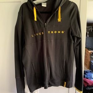 Nike live strong zip up jacket with thumb holes